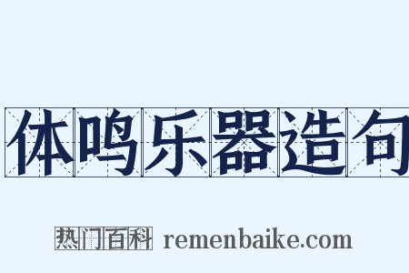 体鸣乐器造句是什么意思的图片